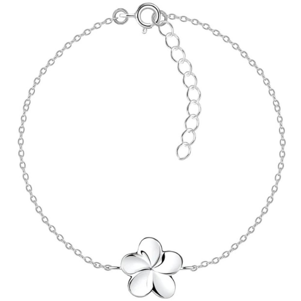 Sterling Silver Flower Bracelet